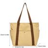 Korean Style Shopping Handbag Solid Color Cloth Shoulder Bag Portable Canvas Tote Bag  Students