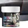 Car Leather Cleaner Leather Care Interior Car Cleaner Scratch Repair Auto Cleaning Supplies with Sponge for Dashboard Furniture