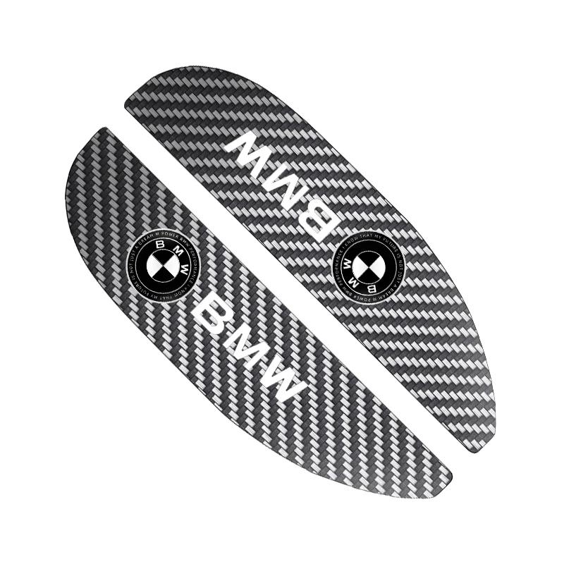 2pcs Car Rear View Mirror Sticker Rain Eyebrow For BMW 50th Kith 5 Series F20 E39 F10 F30 E90 E46 E60 G60 X5 E87 F11 G20 G32 G30