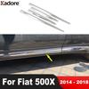 For Fiat 500X 2014 2015 2016 2017 2018 Chrome Side Door Body Trim Door Streamer Panel Hoods Molding Strip Car Accessories