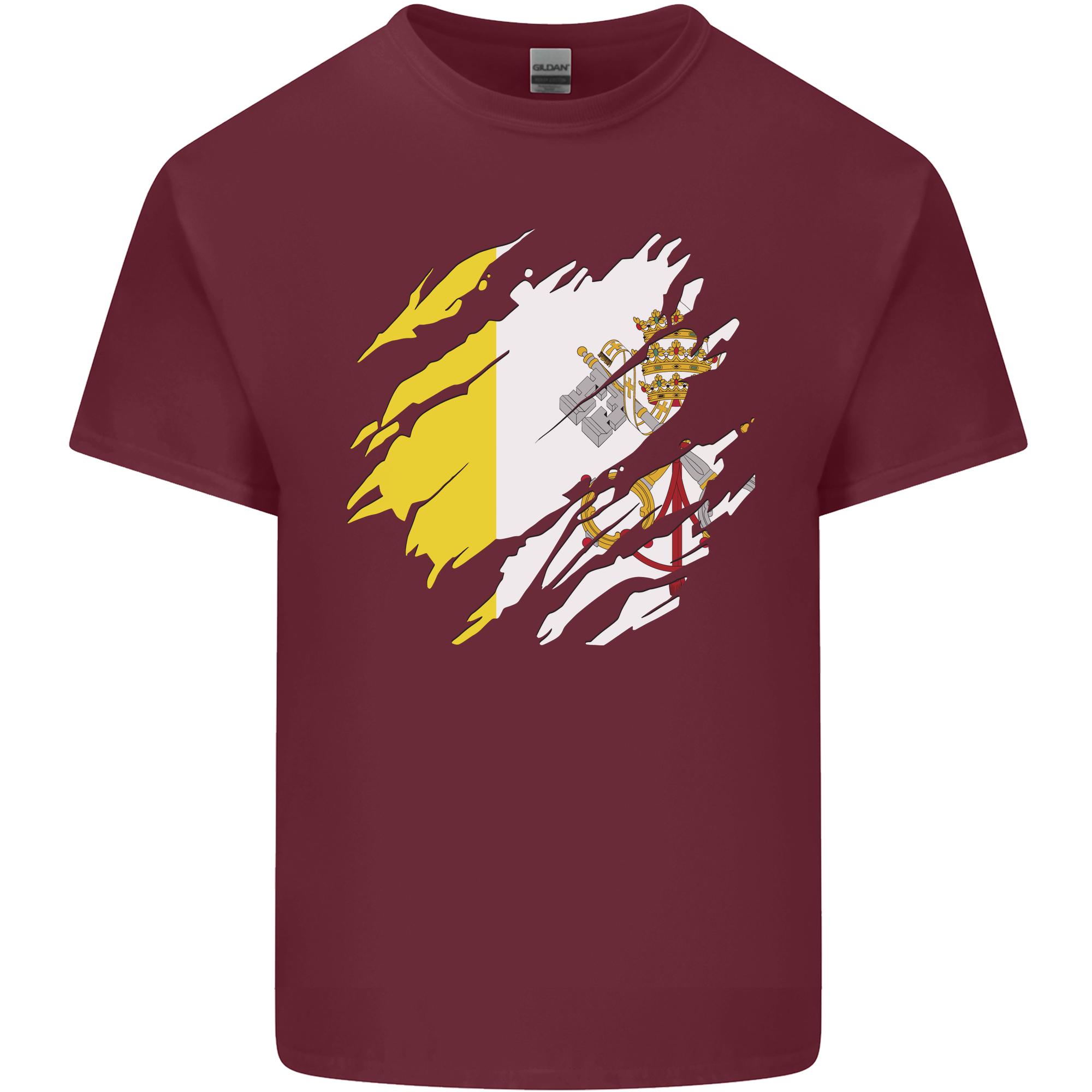 Torn Vatican Flag Day Unisexs Light Cotton TShirt S