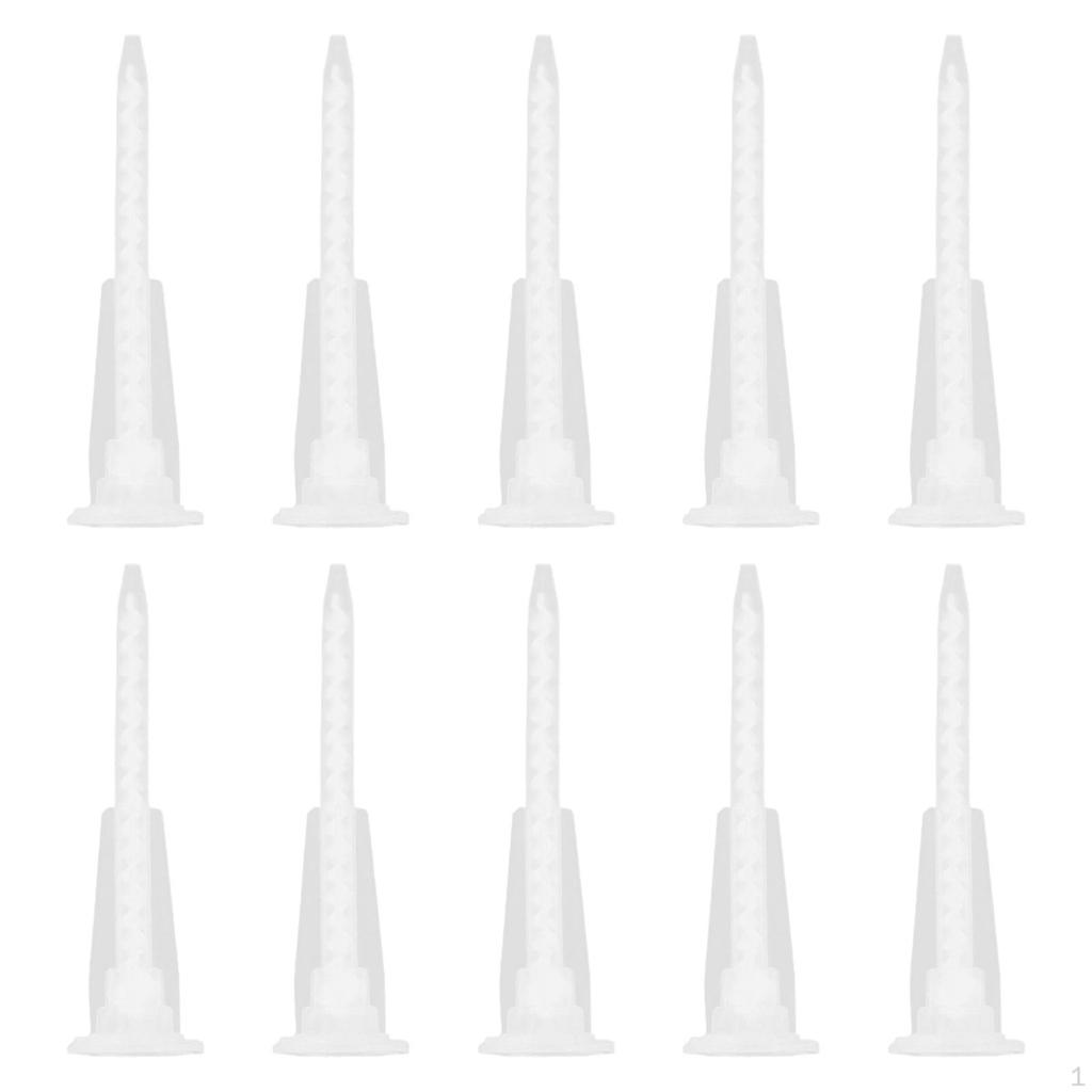 10 Epoxy Mixing Nozzles for Two-Component AB Cartridges, Lightweight Nozzle Accessories.
