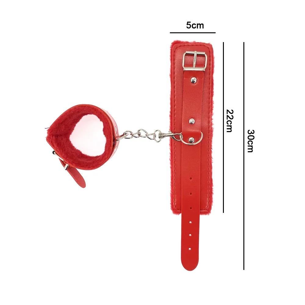 PU Leather Handcuffs Sex Bondage Restraints Wrist Hand Cuffs Product,Adult Game Toys for Women&Men Products  Fetish