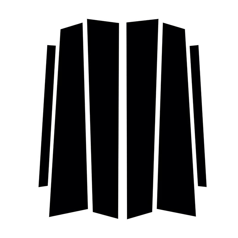 

6Pcs Car Stickers For BMW 5 Series F10/F11/F07 2010 2011 2012 2013-2016 Center Pillar B+C Posts Cover Trims Car Accessories