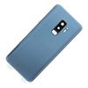 Battery Back Glass Cover Replacement Rear Door Housing with Pre Installed Camera Lens Tape for Galaxy S9+ Plus G965 Blue