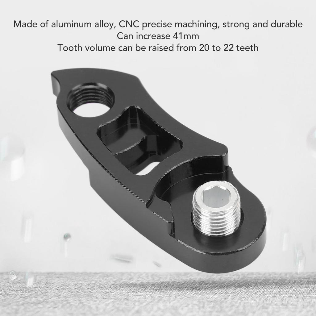   Rear Derailleur Hanger Extension Aluminum Alloy   Tail Hook Extension Extender Bike Frame Gear Tail Hook Extender