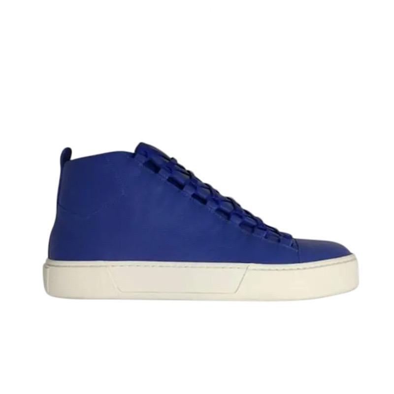 LUXSOLE Men's Lace Up Casual Flat Shoes Fashion Designer Cow Leather Thick Soled Sports Shoes Summer New Outdoor Male High Top Shoes
