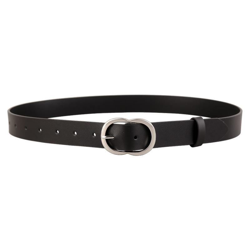 Classic Genuine Leather Belt For Women With Pin Buckle For Casual And Business Wear