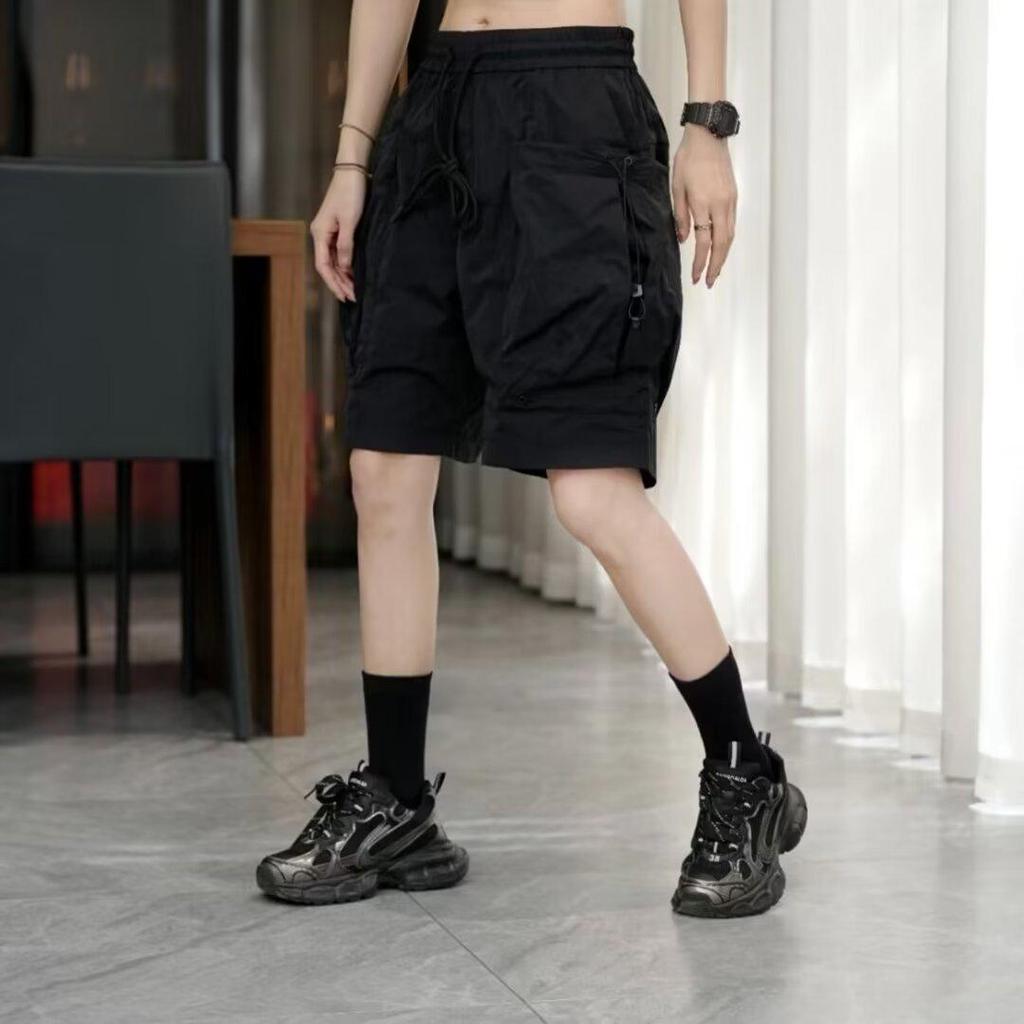 Men's Quick-Dry Functional Wide-Leg Work Shorts with Mesh Lining