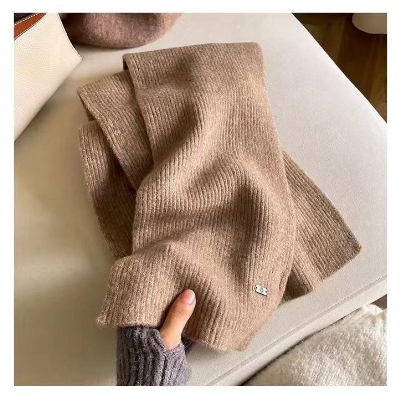 New Winter Solid Color Japanese and Korean Style October Siege Wool Scarf for Women Soft  Light Skinned and Versatile  Couple Scarf for Men