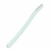 Eyebrow Trimmer Stainless Steel Non Slip Green Eyebrow Shaver with Safety Cover for Eyebrow Facial