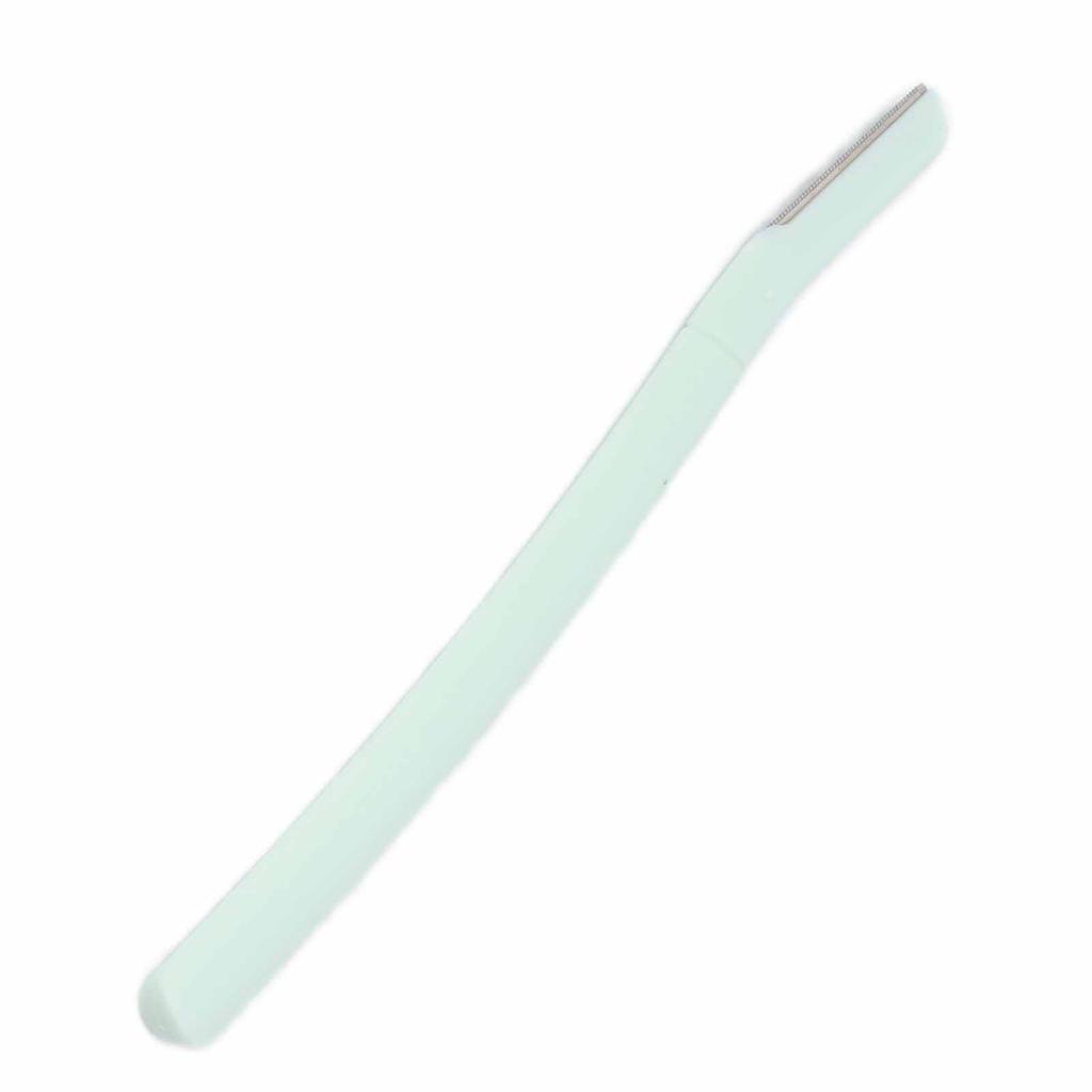 Eyebrow Trimmer Stainless Steel Non Slip Green Eyebrow Shaver with Safety Cover for Eyebrow Facial