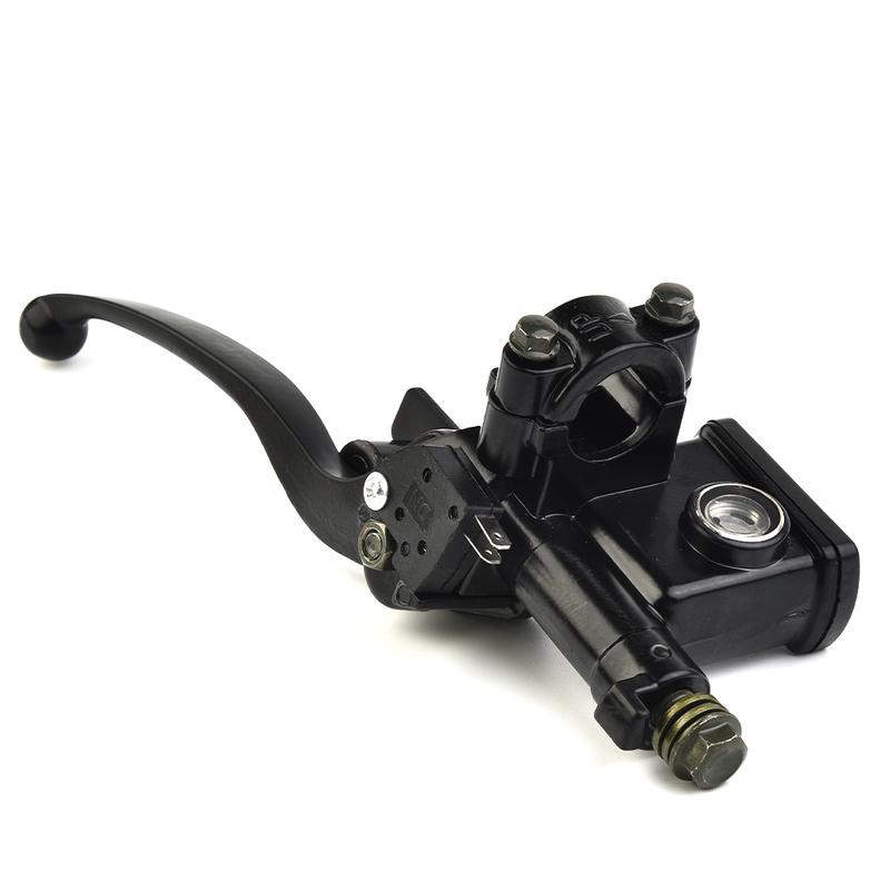 For ATV Dirt Bike Left Hand Brake Master Cylinder for 50cc 150cc with 10mm Oil Pipe Lever for Off Road Vehicles