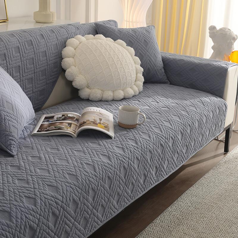 Foreign Trade New Nordic Simple Sofa Cushion Four Seasons Pure Cotton Non-Slip Seat Cushion Winter Sofa Cover Cover Towel Cover Cloth