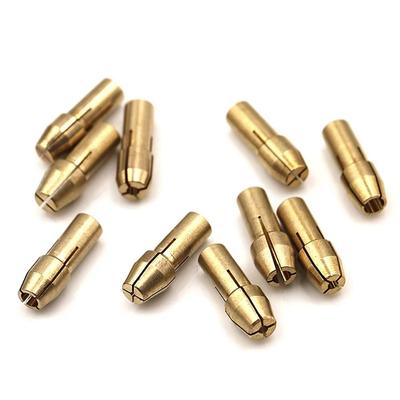 10Pcs New 4.8mm Shank Mini Drill Chucks Brass 0.5mm-3.2mm Chuck Adapter Metal Drill Chucks Collet For Dremel