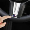 LOHCL1 Car Sticker 10pcs 3D Epoxy Steering Wheel Decor Sticker Car Styling Interior Decals For BMW 50th Kith F30 F10 E90 E46 E60 E70 E3