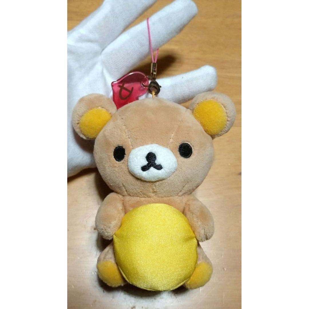 Rilakkuma stuffed mascot approx. 11cm with strap