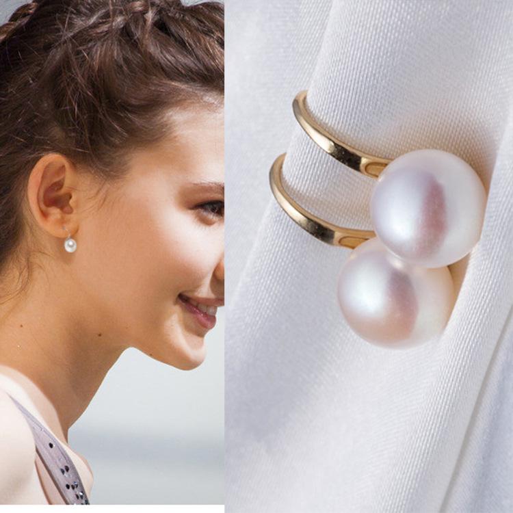 Glamour Earrings Sale Natural Freshwater Pearl Earrings Korean Fashion New Popular Pearl Women's Earrings