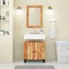 VidaXL Sink Cabinet, Vanity Unit with 2 Compartments and Legs, Under Sink Cabinet with Bathroom Storage, 351987