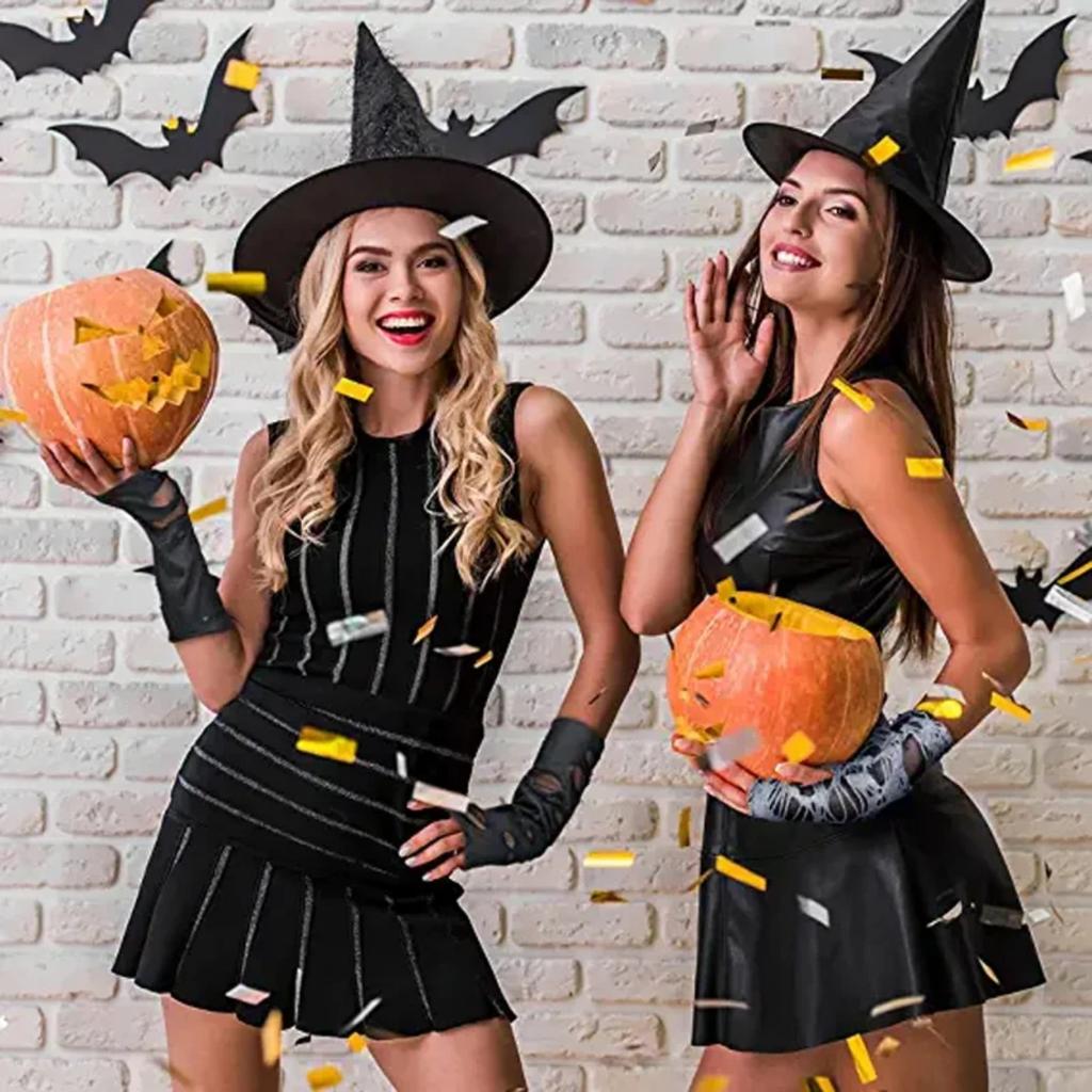 Gotické Ninja černé dlouhé rukavice bez prstů Punk Děrované rukavice s polovičními prsty Ohřívače paží Žebravý Cosplay Halloweenské kostýmní doplňky