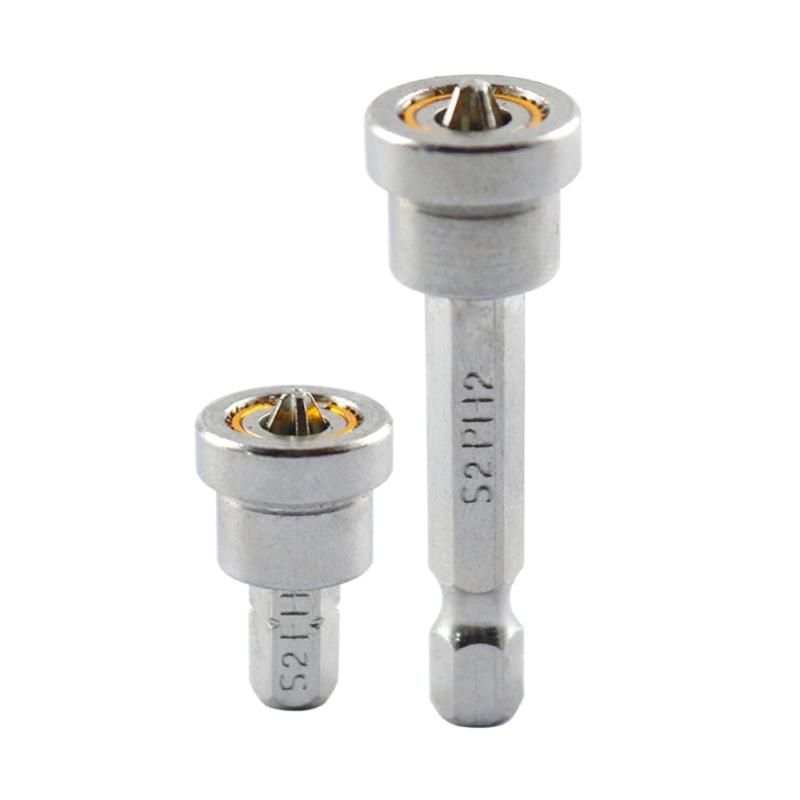 Plasterboard Positioning Screwdriver Bits With Magnetic Rings Screws Locating Batch Head For Woodworking 25mm/50mm