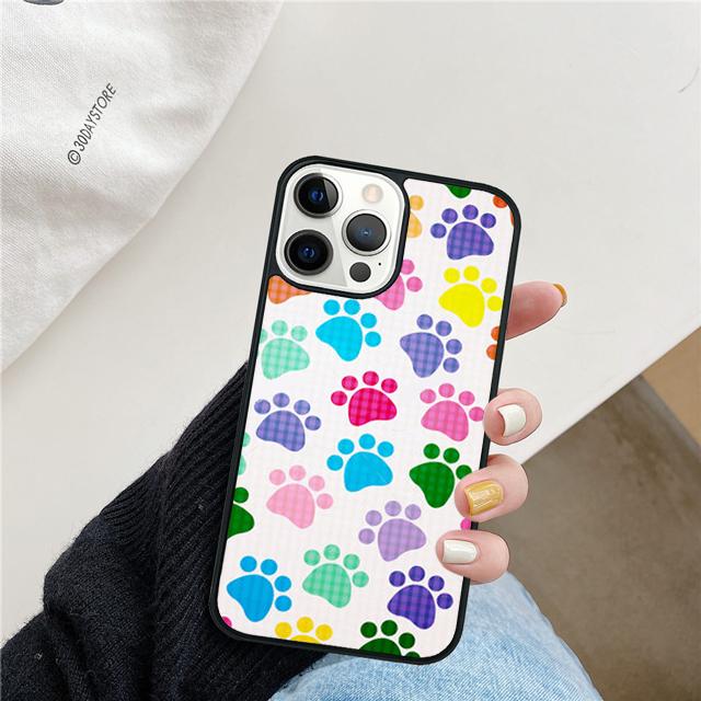 Paws Paw Pattern Cute Dog Cat Phone Case Cover For iPhone 17 Air 15 16 Pro Max 14 13 12 11 Pro Max Plus Coque