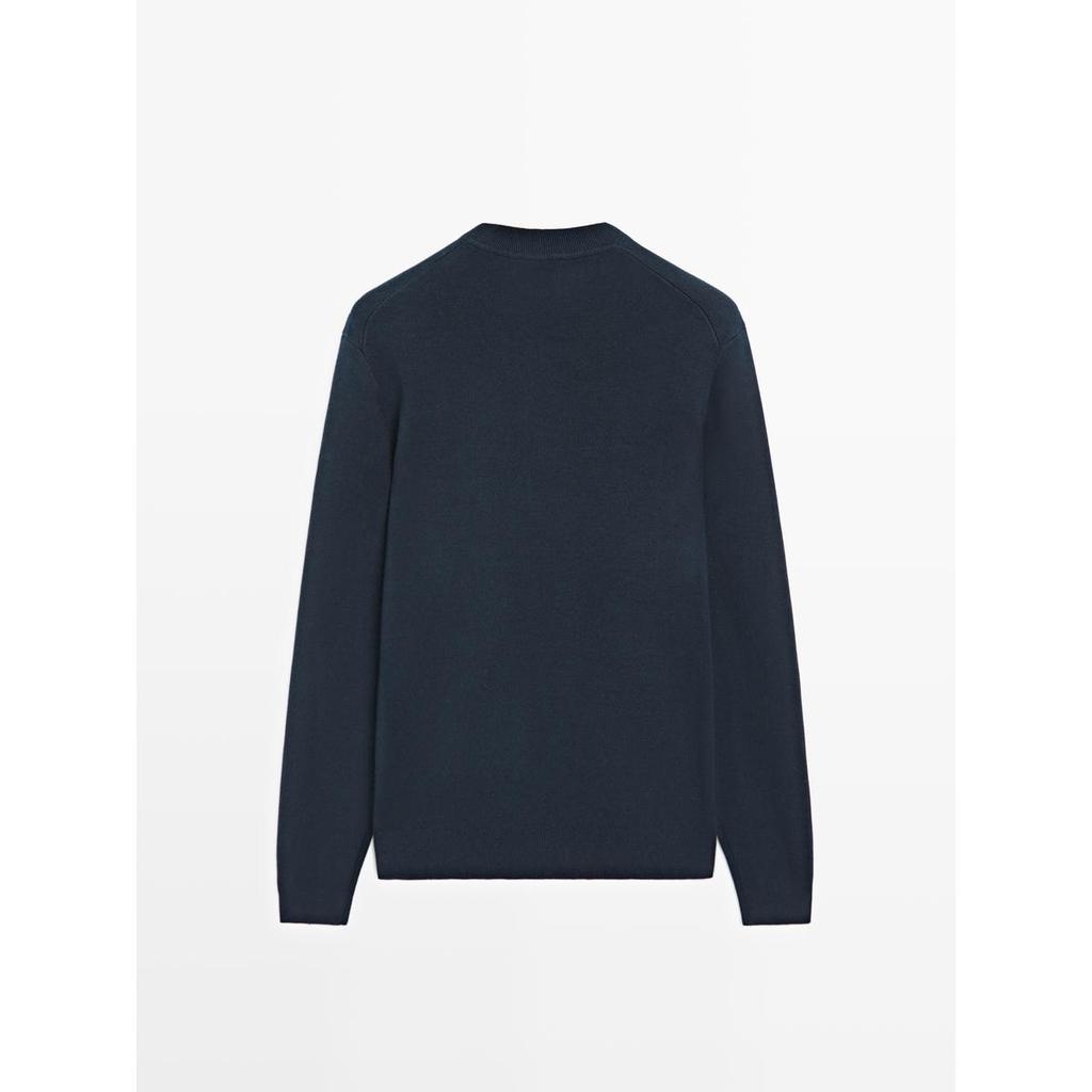 Masimodutti Round Neck Cotton Knit Sweater