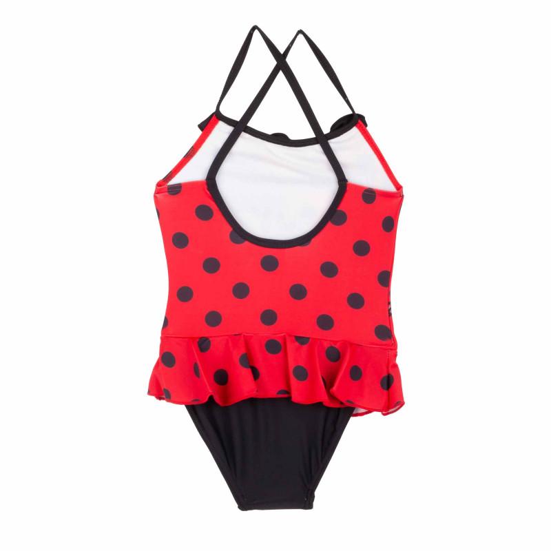 Maillot de bain 1pcs à pois et volants miraculous Enfant MIRACULOUS