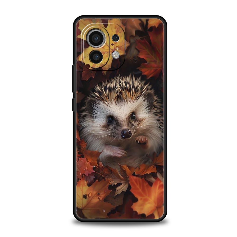 Süße kleine Igel Handyhülle für Xiaomi Mi 15 14 13 12 11 Lite 14T 13T 12T 11T Pro Poco X7 X6 X5 X3 Pro F6 F5 F4 Hülle