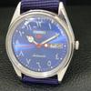 VINTAGE SEIKO 5 AUTOMATIC 6309A JAPAN MENS ARABIC BLUE DIAL WATCH a701550-5