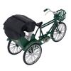 Rickshaw Model Retro Design Decorative Interesting Alloy 3 Wheel Rickshaw Desktop Ornament for Decoration