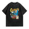 Funny Retro S Cartoon Cornholio Cereal Parody Streetwear Print Casual T Shirt Vintage Washed Stretched Soft Versatile Fashion