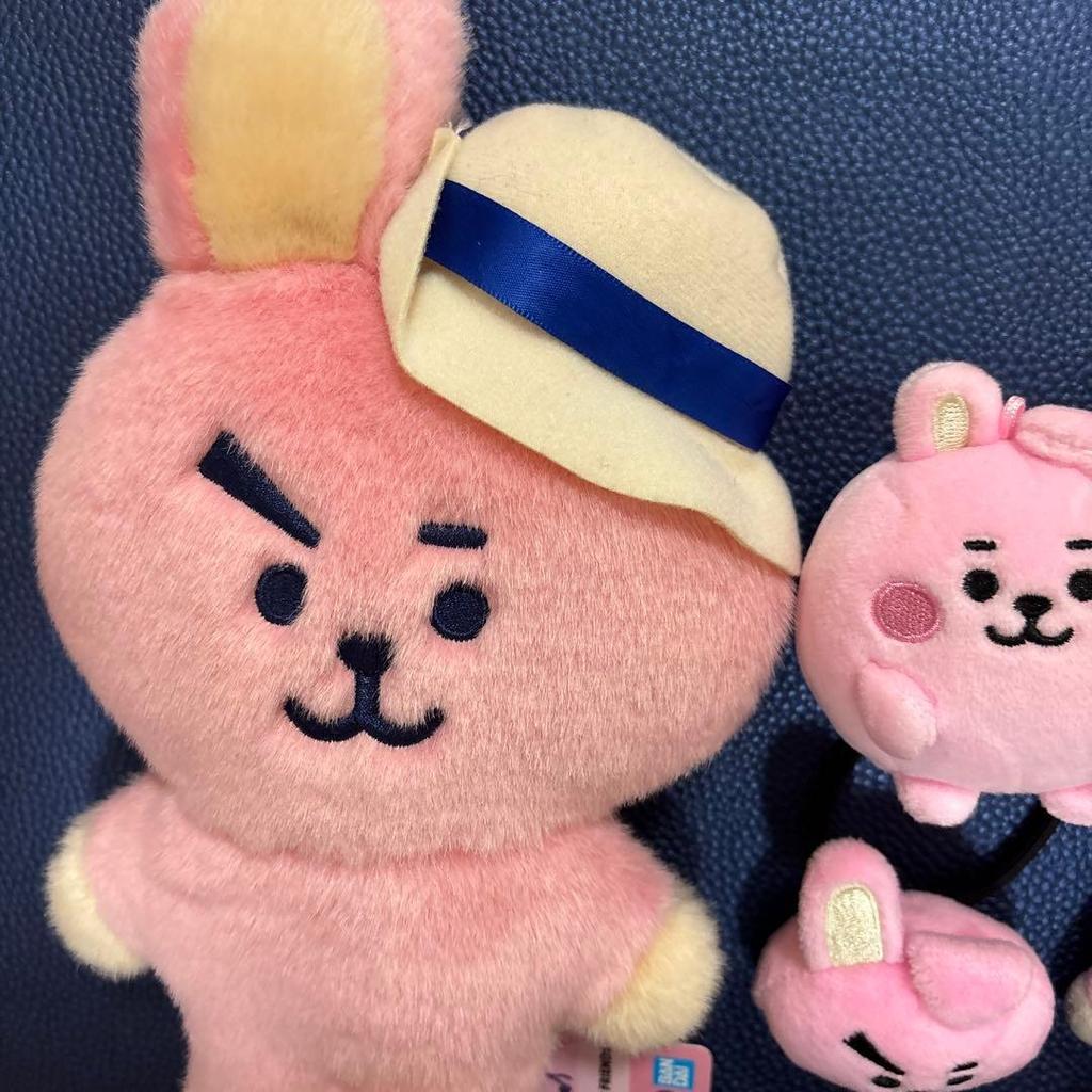 Used BTS BT21 Cookie Jungkook Kuk Stuffed Animal Hair Tie Hairpin