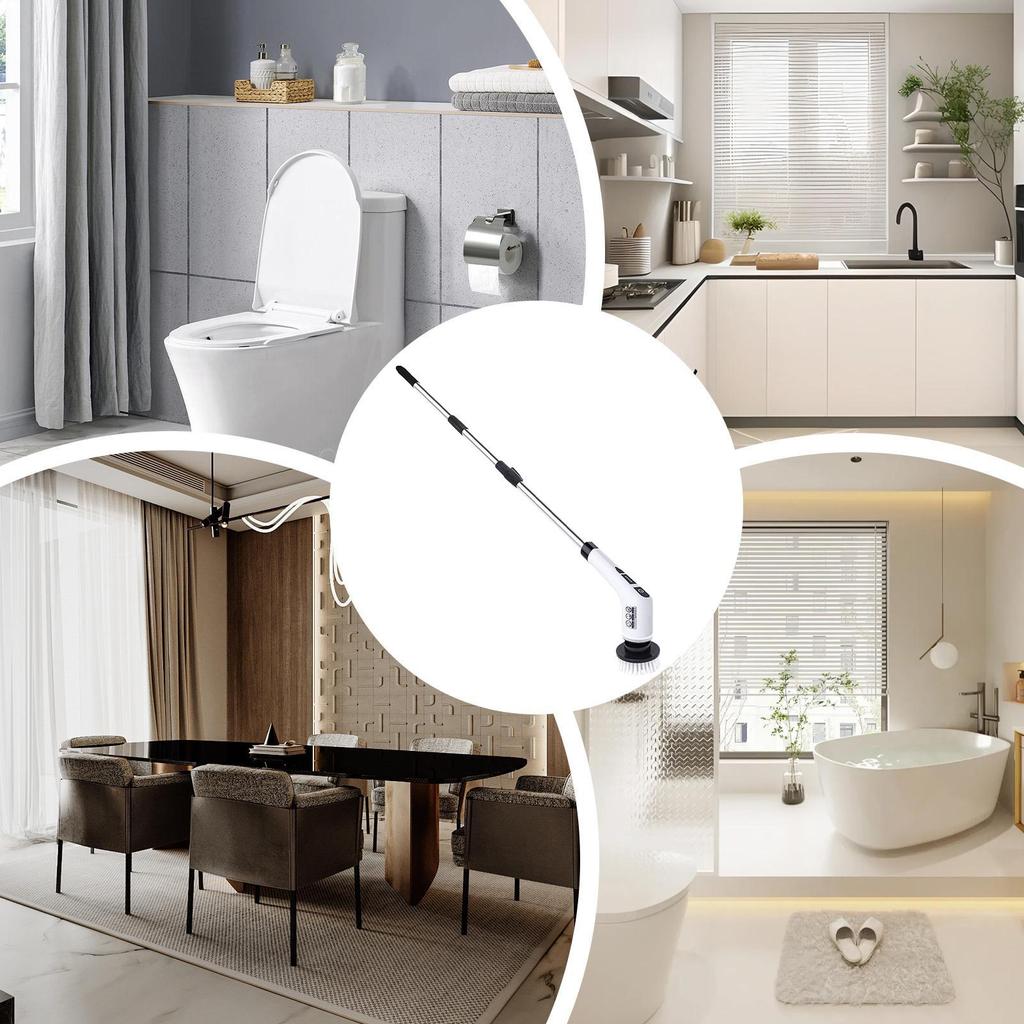 Electric multi-function cleaning brush Kitchen Bathroom Cleaner Handheld Domestic Equipment handheld retractable floor brush