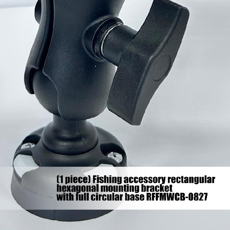 Fish Finder Mount Plate Rotating Fish Finder Supporter 360 Degree Swivels Base Mount Marine Kayak Fish Finder Mount Base