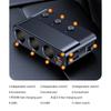 128W Car ChargerAdapter 3 Socket Splitter Charge 4 USB Ports Voltage Display with Independent Switches for Phone Tablet