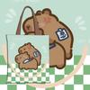 Capybara Cute Canvas Bag - Large Capacity School and Student Tote