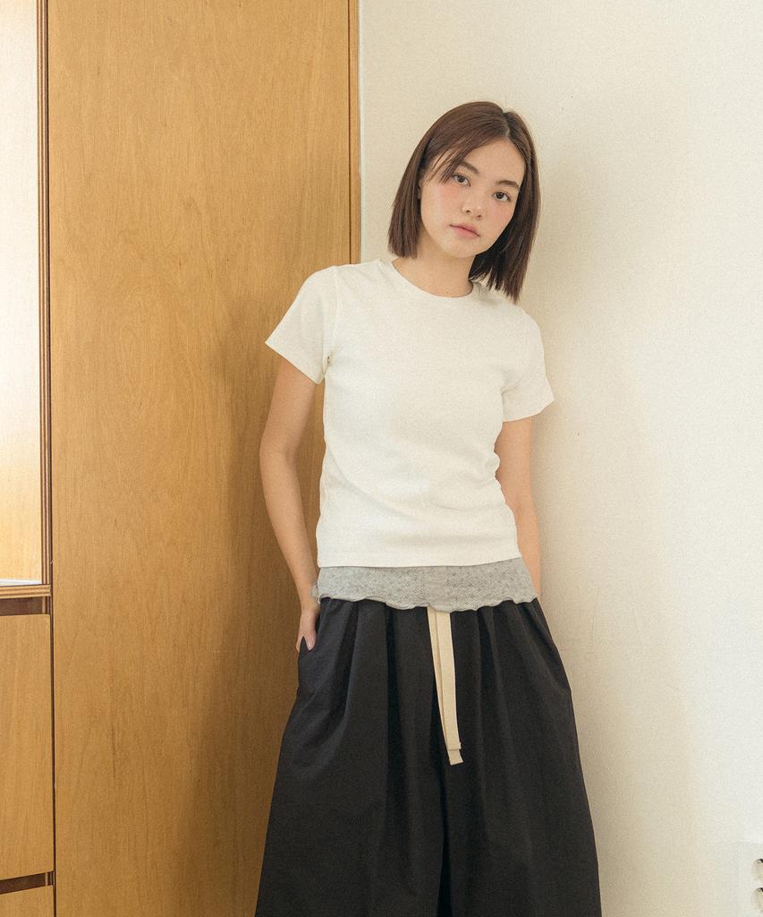 COTTON BELL Daily Fit T-Shirt - Milk White