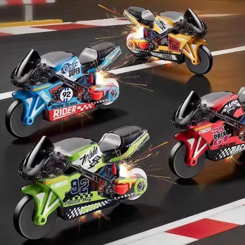 

Mini Simulated Pull Back Locomotive Cool Special Effects Motorcycle Racing Toy Speedy Boys Racing Charm Boys Gifts random color