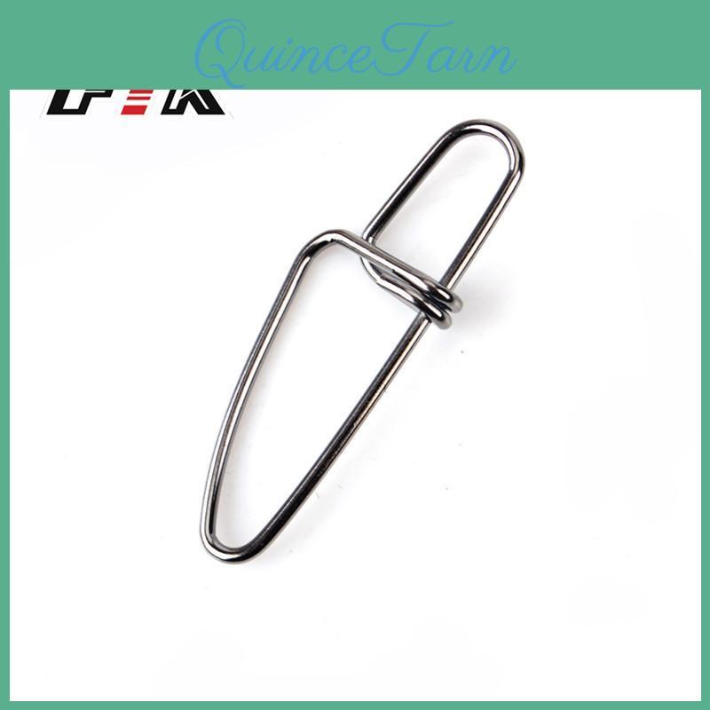 Steel Pieces Fishing Stainless 50 Snap Quick Lock Clip Safety Connector Accessories Lure Tackle Hook Clip
