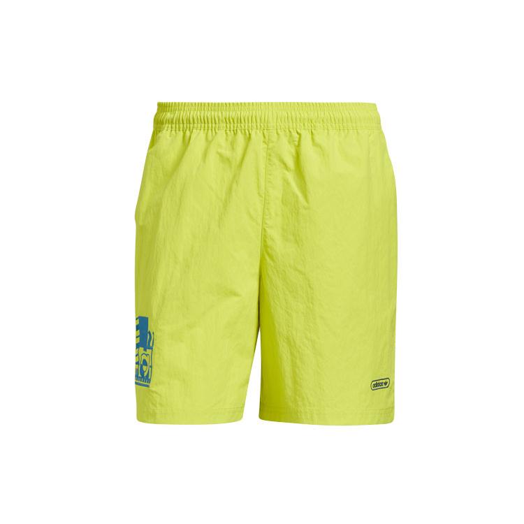 Мужские повседневные шорты Adidas Originals Желто-зеленые Умеренные GN3857 XS