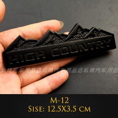 Emblema Metálico 3D 4X4 Trail Rated Insignia High Country Pegatinas de Logo Para Jeep Wrangler Patriot Estilo de Coche Pegatinas de Coche Accesorios tr1