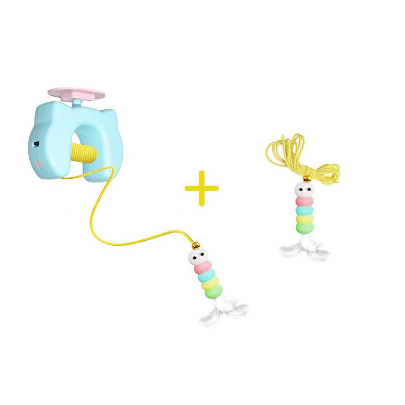 Electric Cat Toy With Ropes Smart Hanging Door Auto Swing Feather Toy A Self-Entertainment And Cat-Teasing Wonder