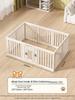 Gray & White Color Block Puppy Playpen for Small to Medium Dogs - Indoor Pet Crate & Isolation Fence