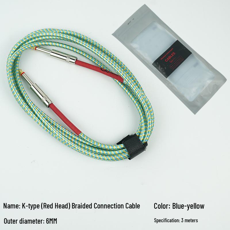 Noise Reduction Electric Guitar Cable - 3m, 6m, 10m Options: Bass Series & Effect Pedal Connection