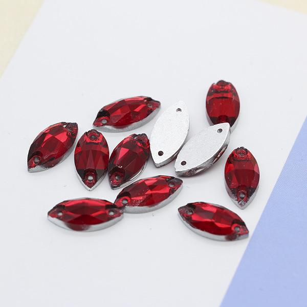 Premium Flat-Bottomed Double-Hole Glass Sewing Drill and Rhinestone Stickers for DIY Clothing, Shoes, Hats, and Bags.