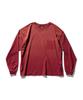 DEUTERO Damage Spray Long Sleeve T-Shirt Wine Red