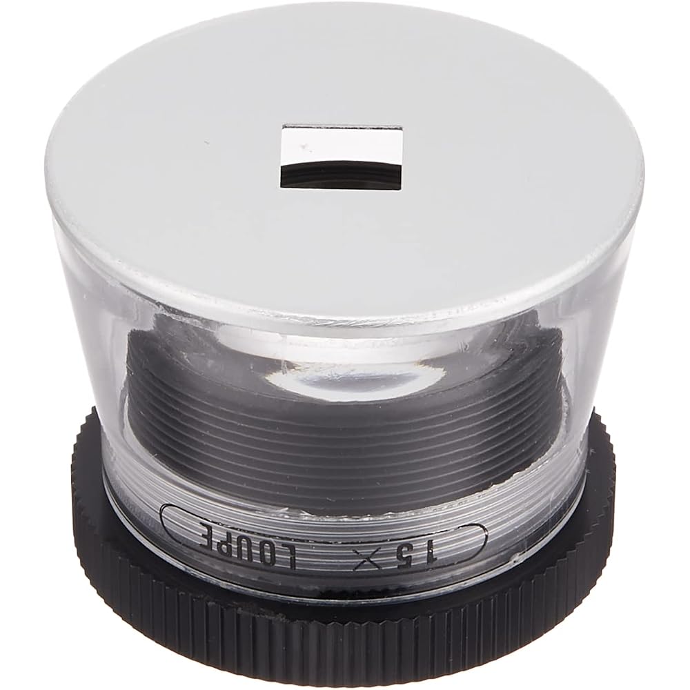 Kenko 15x Magnifying Glass with Scale, KTL-109WG, 34 X 34 X 27 Mm