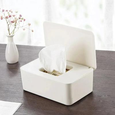 Boîte à lingettes humides avec couvercle anti-poussière, boîte à mouchoirs humides, boîte de rangement de bureau domestique, boîte à couvercle étanche pour mouchoirs