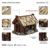 Modular MOC Medieval Village Building Blocks Set - Castle & House Brick Toy - Collectible Model Kit for Adults & Kids